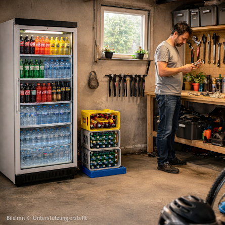 Getränkeboy in der Garage