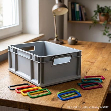 Euroboxen NextGen 2.0 Cycle befüllt mit Baumaterialien